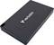 External hard drive by Verbatim in a black, structured casing. Ideal for additional storage solution and data backup.