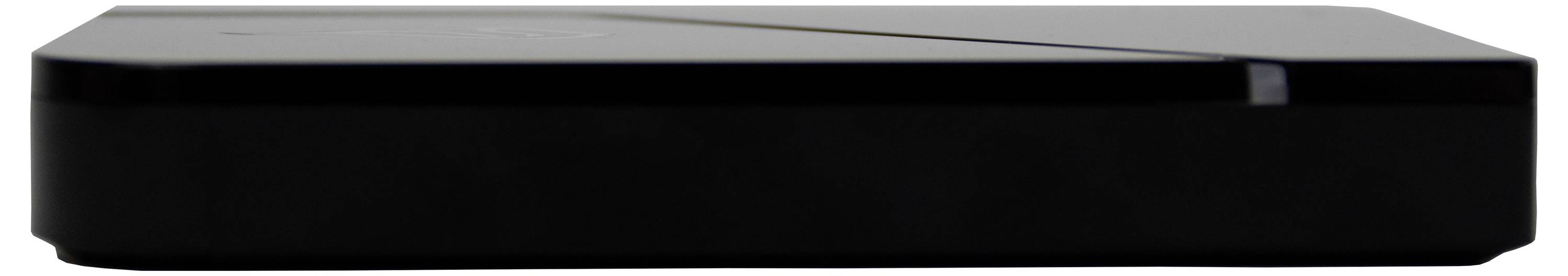 Rectangular black box with a flat surface.