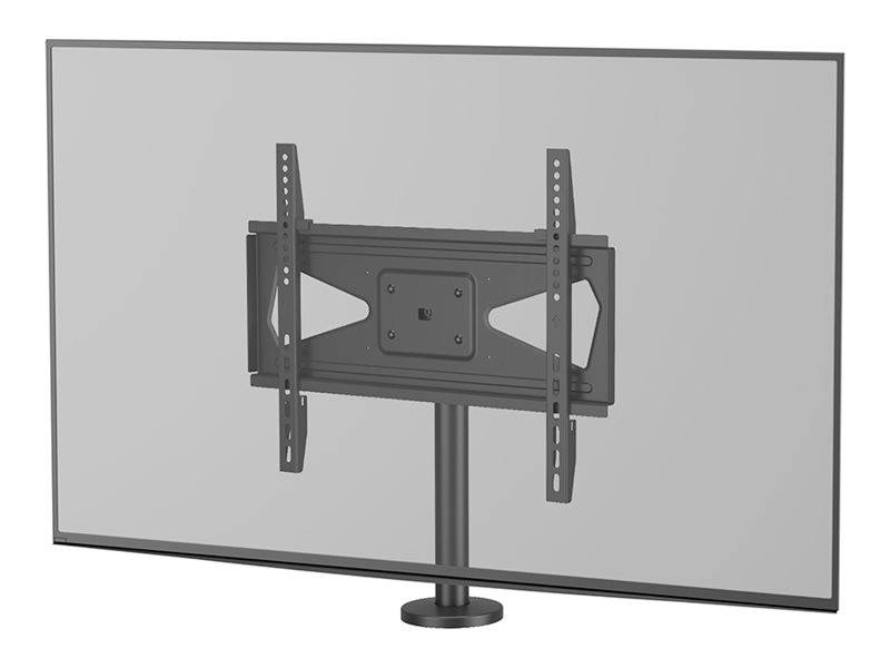 The screen is mounted on a bracket that allows for easy adjustment and tilt. Ideal for presentations or home cinemas.