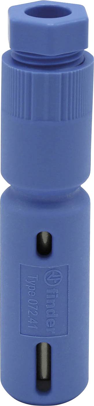 A blue cylindrical plastic container with two vertical slots and ridged top, marked with 'Vileda', used for holding cleaning materials.