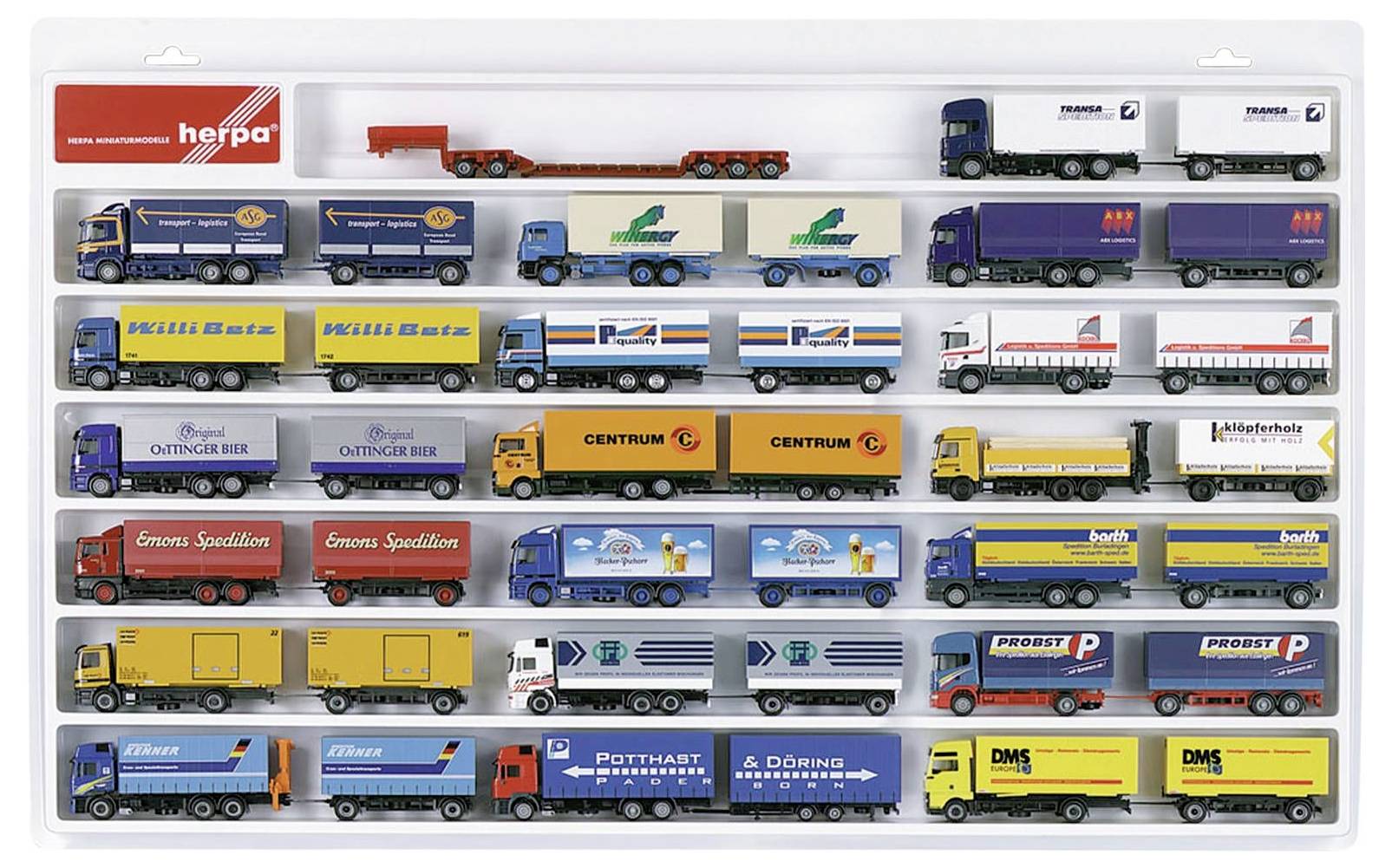 Herpa 029346 H0 Display cabinet Plastic 700 mm x 450 mm x 35 mm