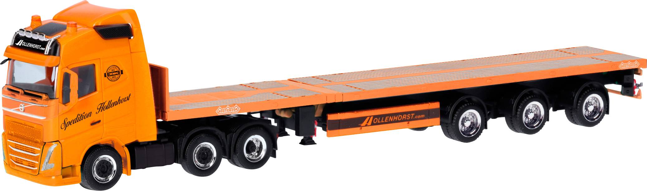 Herpa 318006 H0 HGV Volvo FH GL 2020 Teletrailer truck Spedition Hollenhorst (North Rhine-Westphalia/Nottuln)