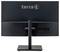 Rear view of a black computer monitor with the inscription 'terra'. The monitor has a sturdy stand and connection options.