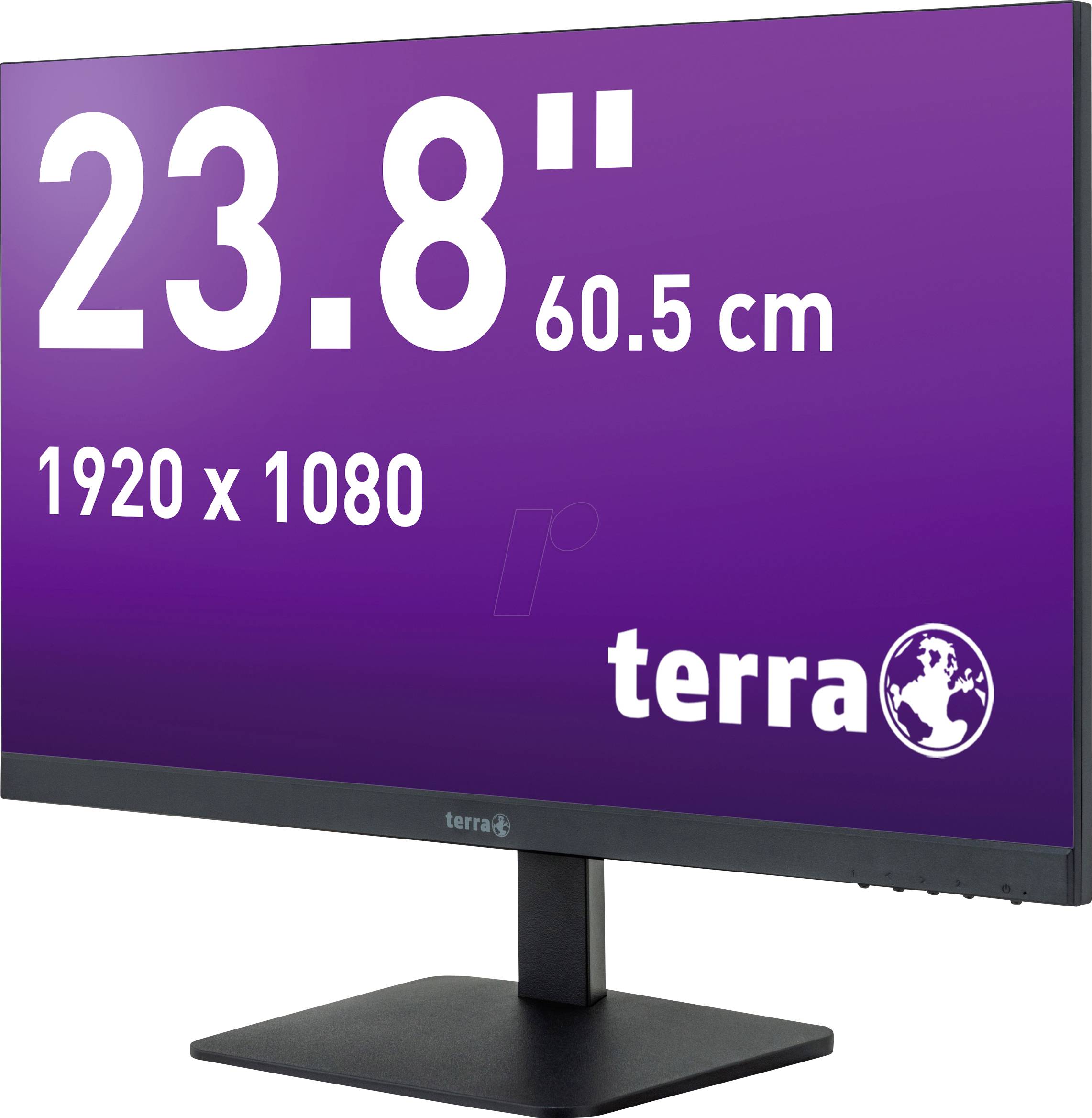 Terra 2427W LCD EEC E (A - G) 60.5 cm (23.8 inch) 1920 x 1080 p 16:9 5 ms HDMI™, DisplayPort, Headphone input, USB C® IPS LCD