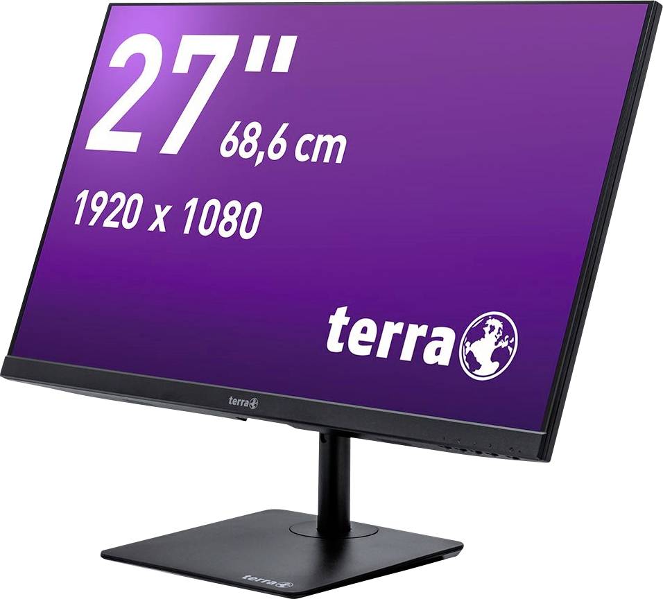 Terra 2727W LCD EEC E (A - G) 68.6 cm (27 inch) 1920 x 1080 p 16:9 5 ms HDMI™, DisplayPort, Headphone input, USB C® IPS LCD