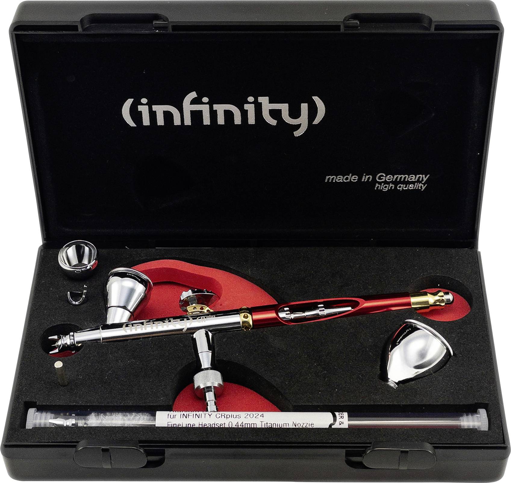 Harder & Steenbeck Infinity 2024 CRplus Double action Pistol trigger airbrush Nozzle Ø 0.25 u. 0.44 mm