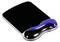 Mouse mat with ergonomic gel wrist rest in black and blue, provides comfort and support when working at the computer.