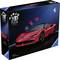 A Ravensburger 3D puzzle box shows a red Ferrari SF90 Stradale car.