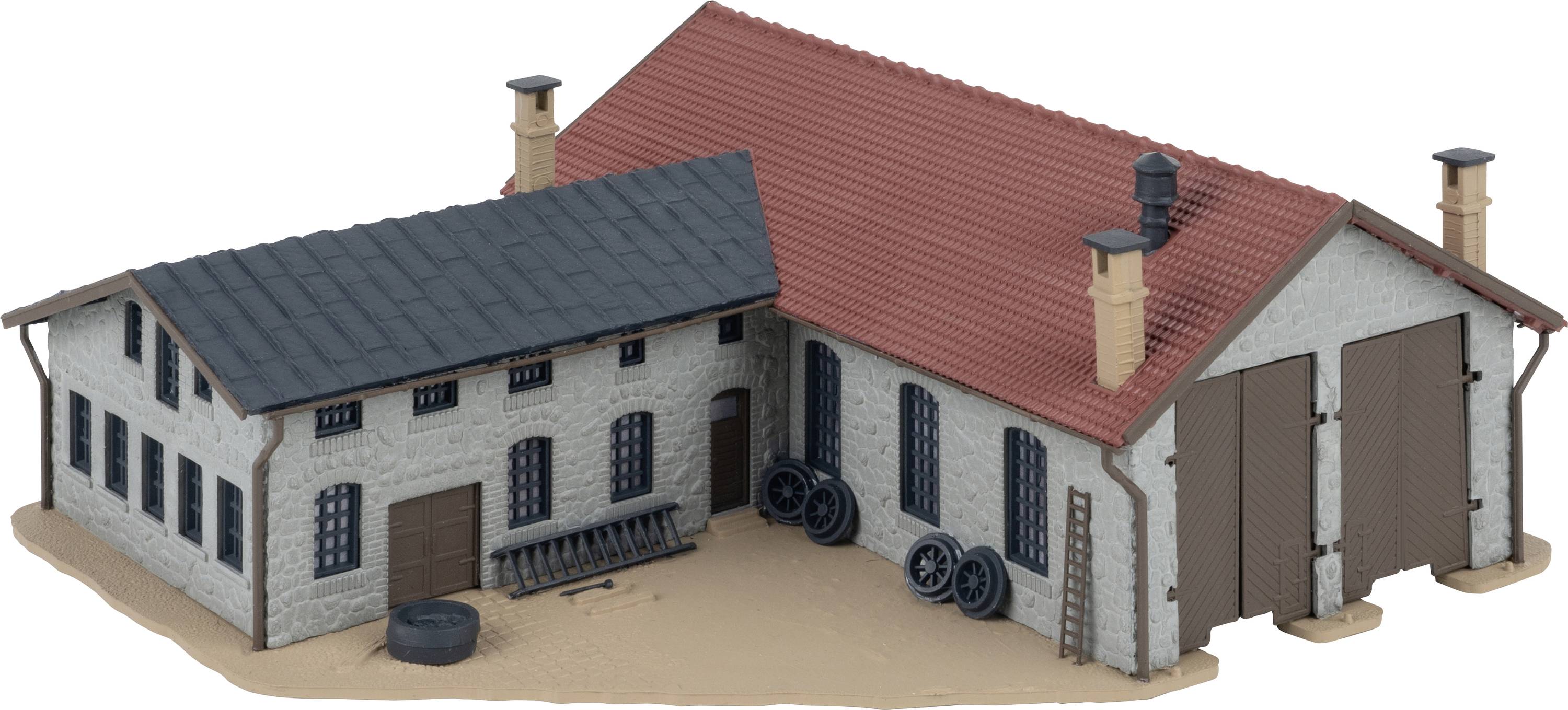 Faller 222106 N Double-sided engine shed with workshop