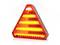 Red and yellow reflective warning triangle with LED lights, used to mark vehicles in emergencies or breakdowns.<br><br>Red and yellow reflective warning triangle with LED lights, used to mark vehicles during emergencies or when broken down.