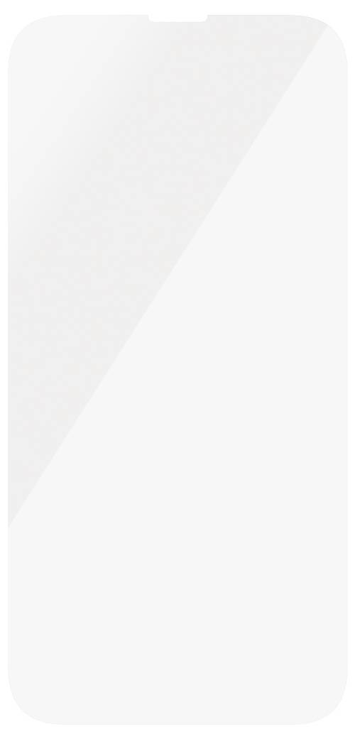 A blank smartphone screen that is switched off.