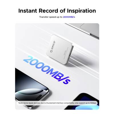 ORICO K20 mini M.2 SSD enclosure USB C® (USB 3.2 2x 2nd gen) 20 GBit/s M.2 PCIe 2230 K20Mini-5