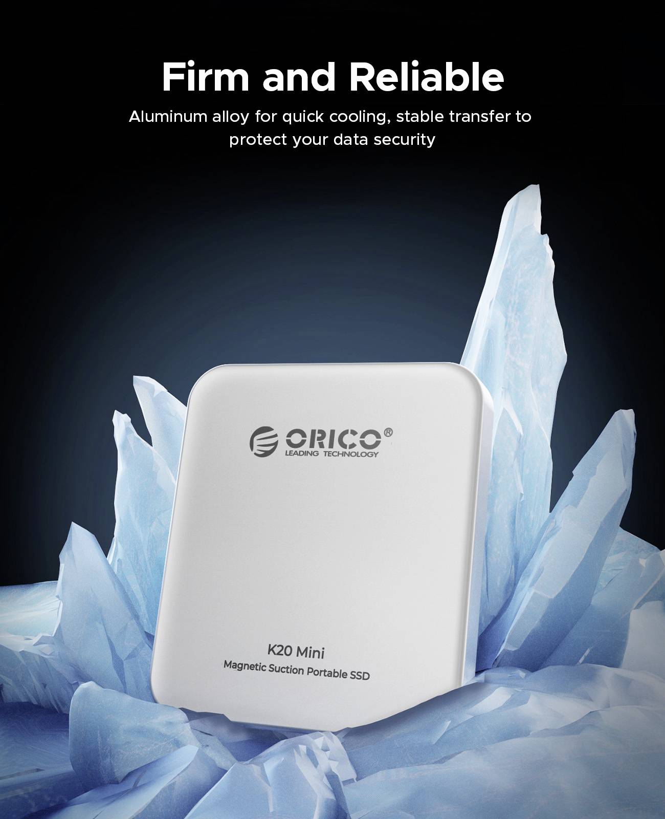 ORICO K20 mini M.2 SSD enclosure USB C® (USB 3.2 2x 2nd gen) 20 GBit/s M.2 PCIe 2230 K20Mini-6