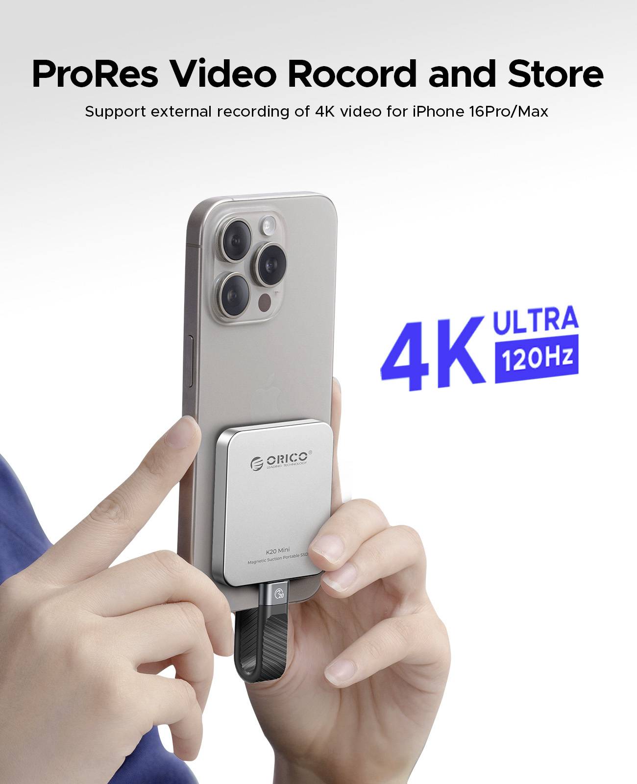 ORICO K20 mini M.2 SSD enclosure USB C® (USB 3.2 2x 2nd gen) 20 GBit/s M.2 PCIe 2230 K20Mini-7