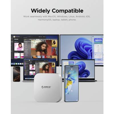 ORICO USB-C® docking station MiniLink M49P Compatible with (brand): Apple M.2 SSD slot-10