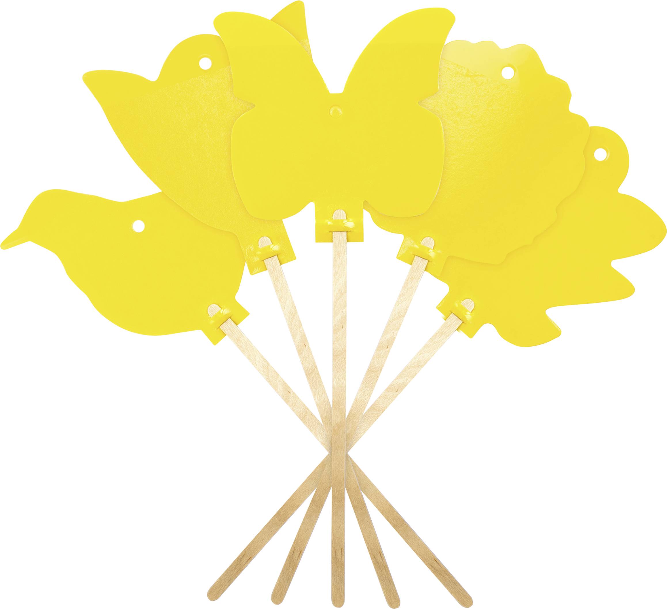 Gardigo 668005 Adhesive film Sticky panel (W x H) 8.3 cm x 21.5 cm Yellow 5 pc(s)