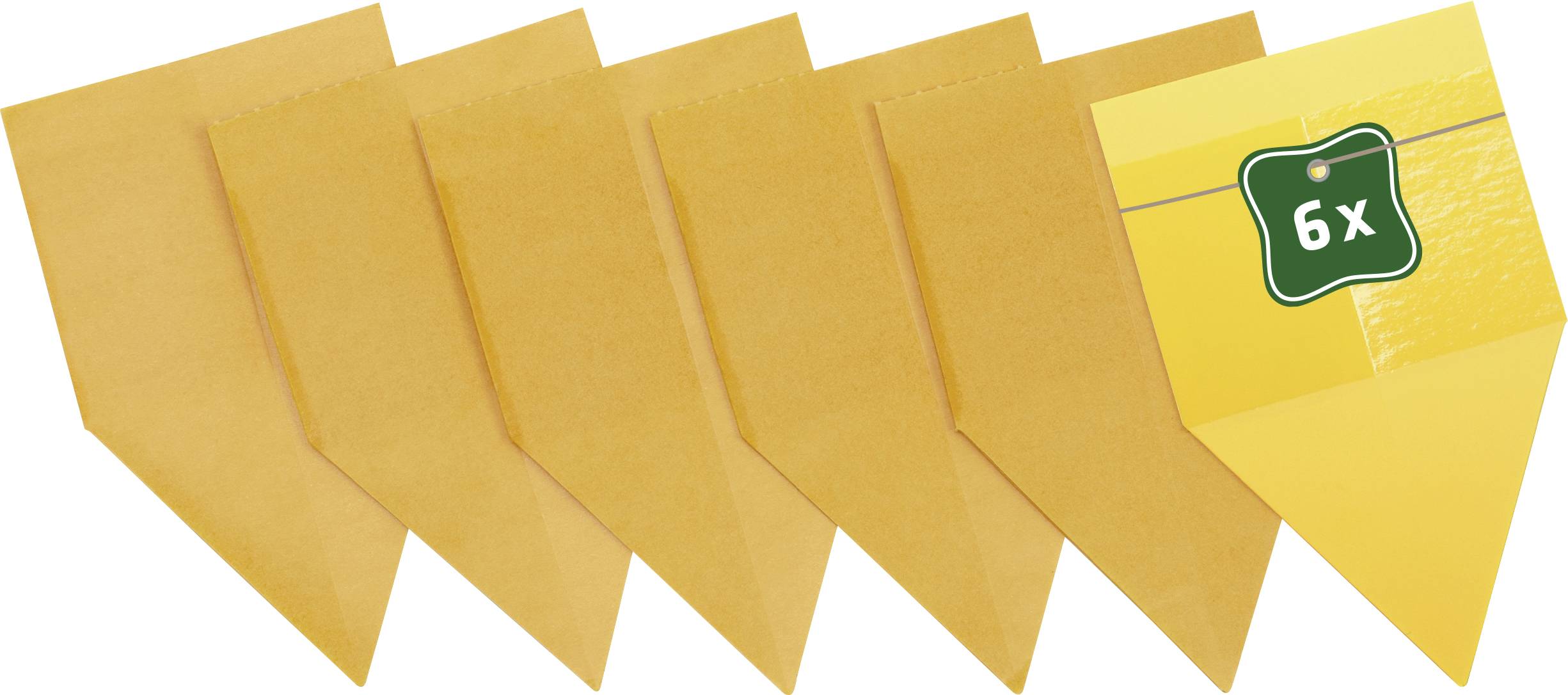 Gardigo 668066 Adhesive film Sticky panel (W x H) 6 cm x 10 cm Yellow 6 pc(s)