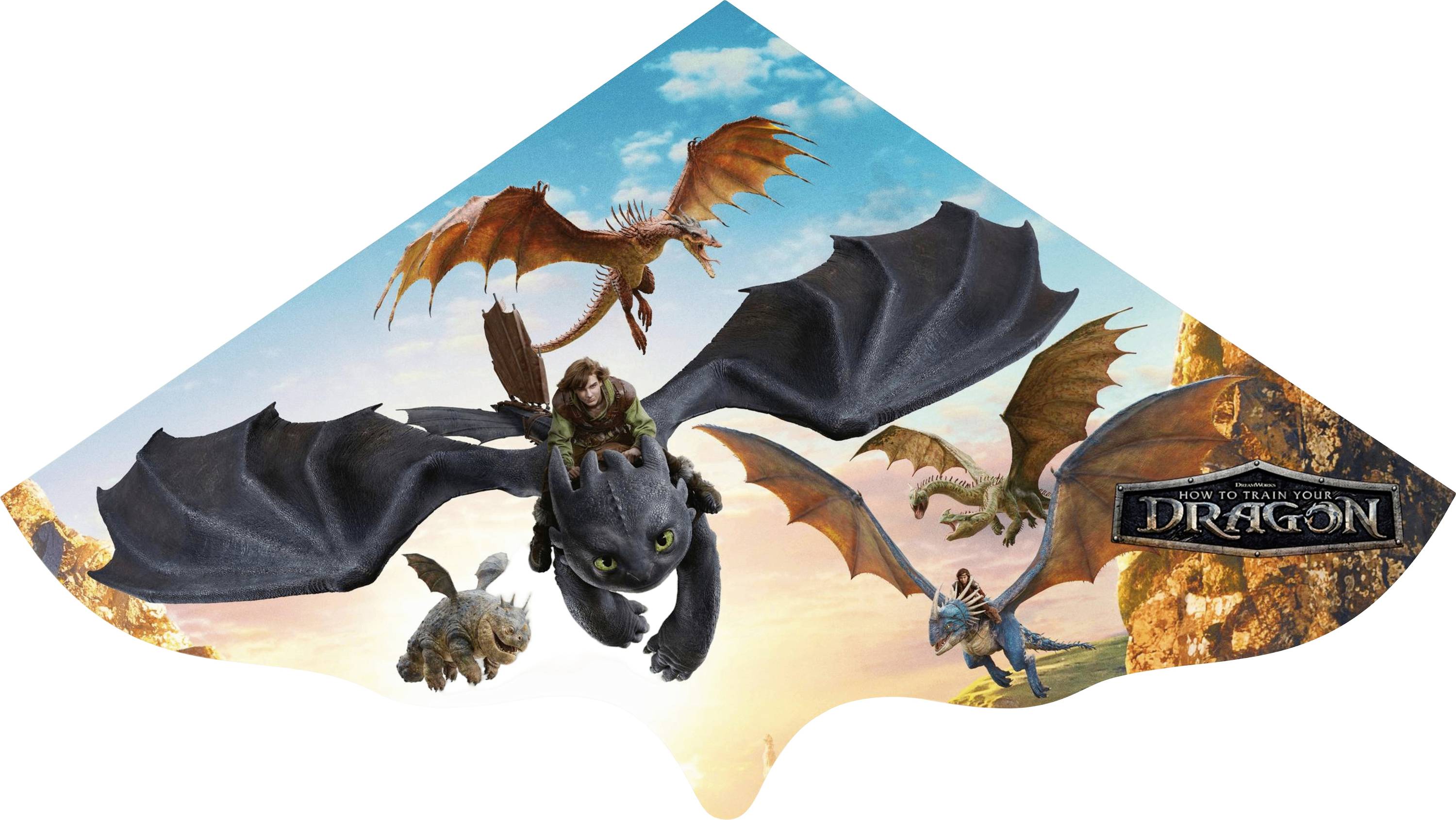 Guenther Flugspiele Single line Kite Dragons Wingspan (details) 1150 mm