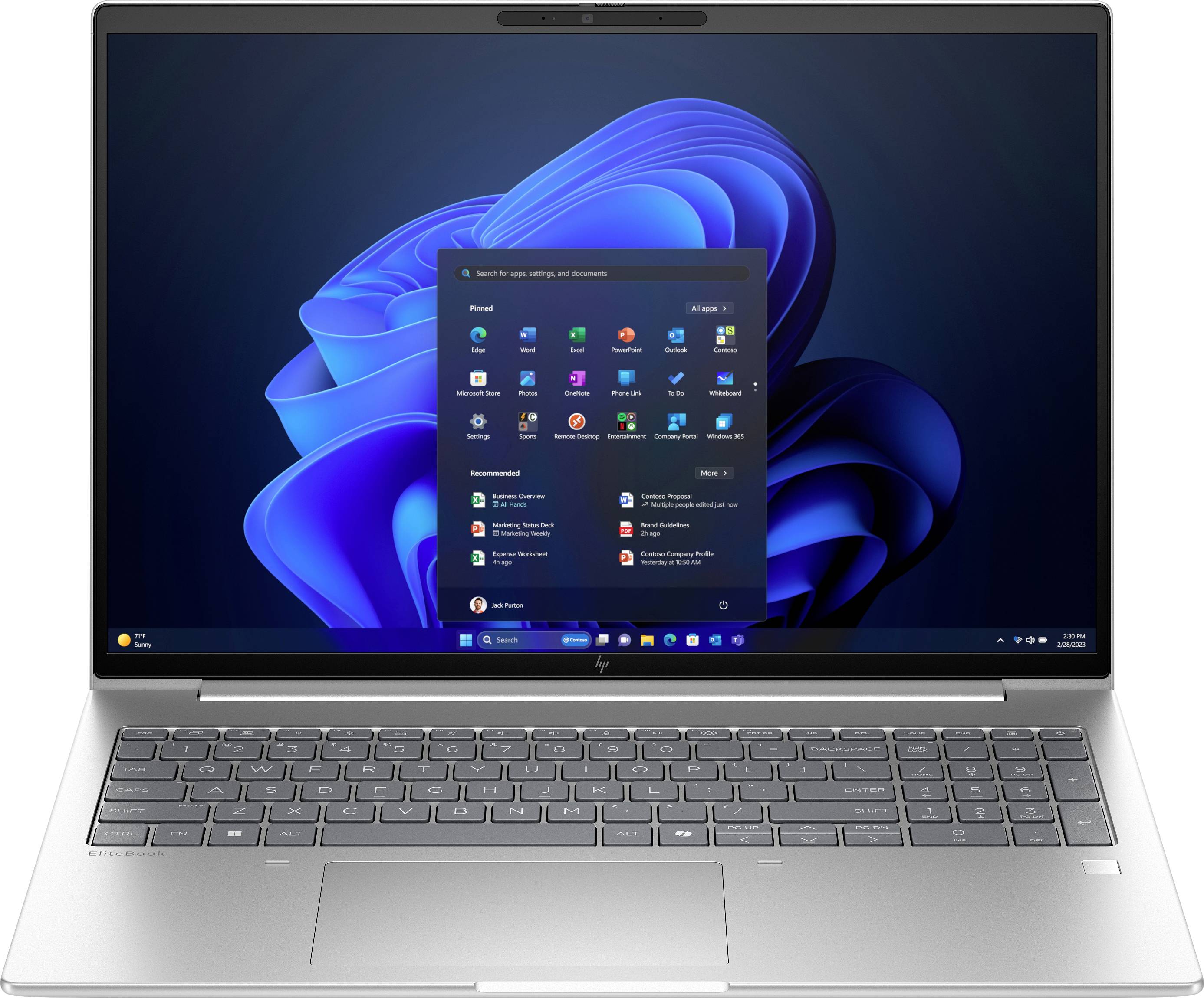 HP Laptop EliteBook 6 G1a 40.6 cm (16 inch) WUXGA AMD Ryzen 5 230 16 GB RAM 512 GB SSD German, QWERTZ Silver AD3K0ET
