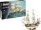 Model kit of the H.M.S. Beagle by Revell, scale 1:96, Level 5. Depicts the ship with detailed hull and sailing configuration.