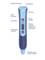 'Pen-shaped recording device with microphone, speaker, headphone socket, USB-C port, status display, play/pause button and optical reader with LED target assistance.'