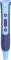 Blue recording device with microphone and playback buttons. Marked with 'Anybook'. Suitable for voice recording and playback.