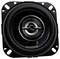 Black Kenwood speaker in a square shape with rounded edges and a visible metal grille in the centre.