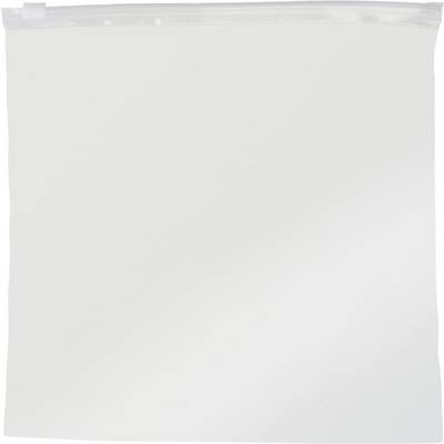 A transparent plastic Ziploc bag with a resealable closure, used for storing food or other small items.