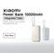 'Xiaomi Power Bank 10000mAh' ad with integrated cable and 'Buy Now' button. Highlights portability with a pocket-sized design.