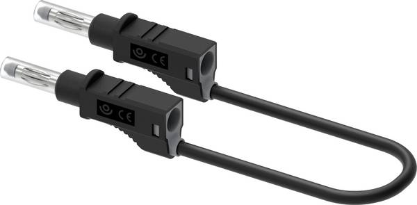 Electro PJP 2214/600V-CD1-100N Test lead 4 mm connector 100 cm Black 1 pc(s)