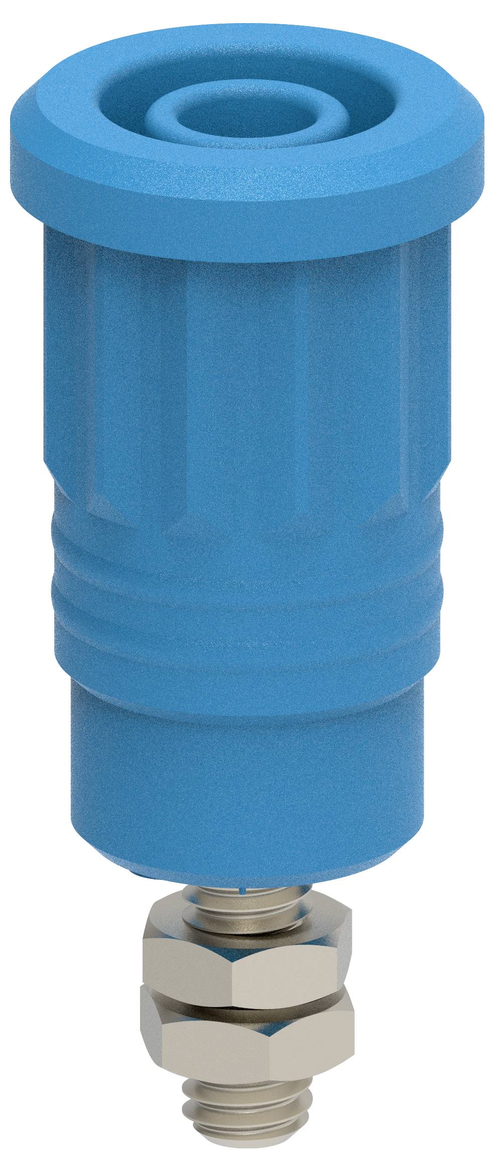 Electro PJP 3285-CD1-BL Test lead Socket Pin diameter: 4 mm Blue 1 pc(s) Piece-1