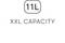 '11 L XXL CAPACITY' stands large on a white background, highlighting the large capacity.