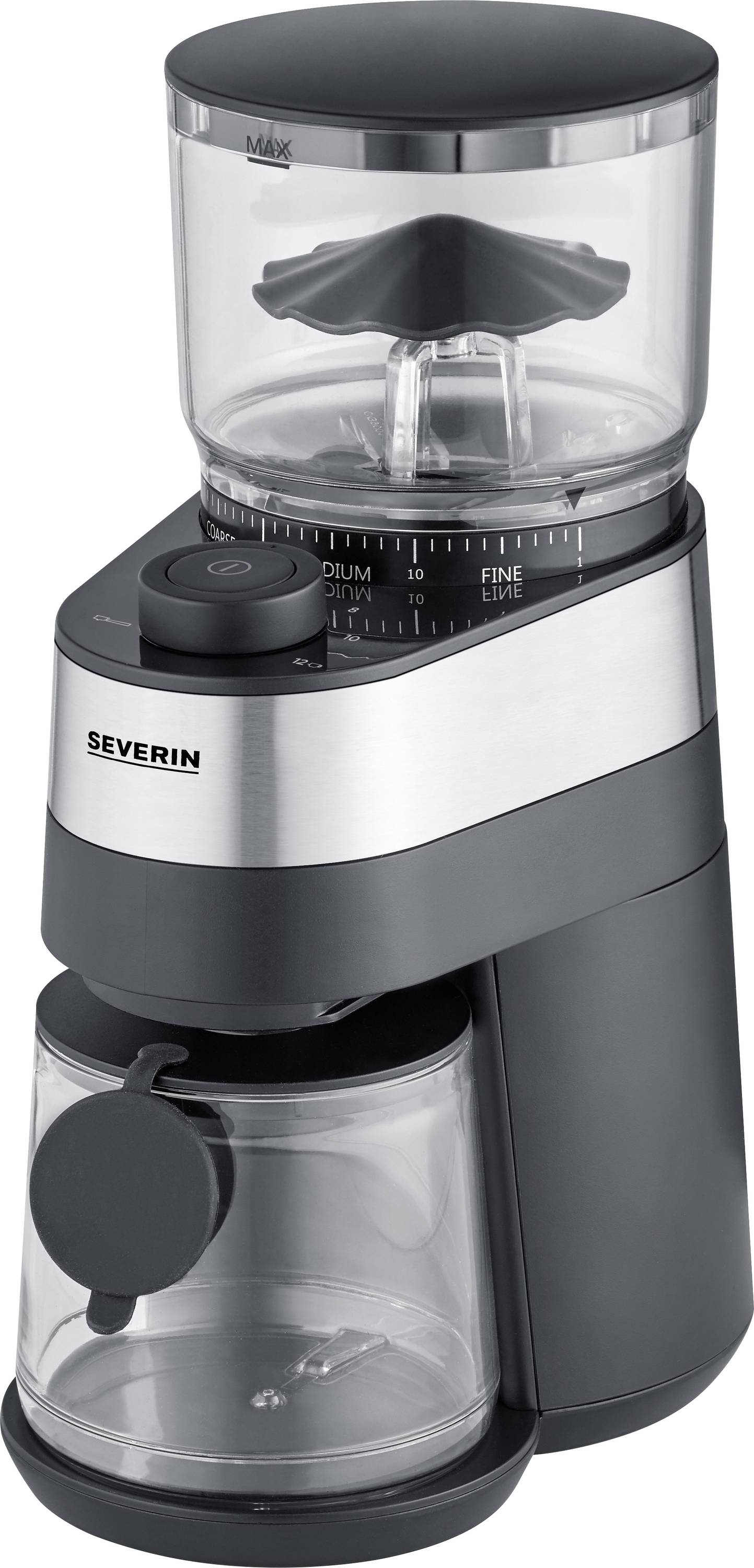 Severin KM 3880 3880 Bean grinder Black, Stainless steel