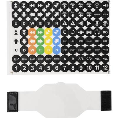TRU COMPONENTS 6 Button cover & sticker TC-13660444 Accessories set + label, + protective cover 1 pc(s)-0