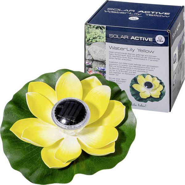 FIAP 3206-3 SOLAR ACTIVE WaterLily Yellow Solar decorative light LED (monochrome) Built-in LED Yellow