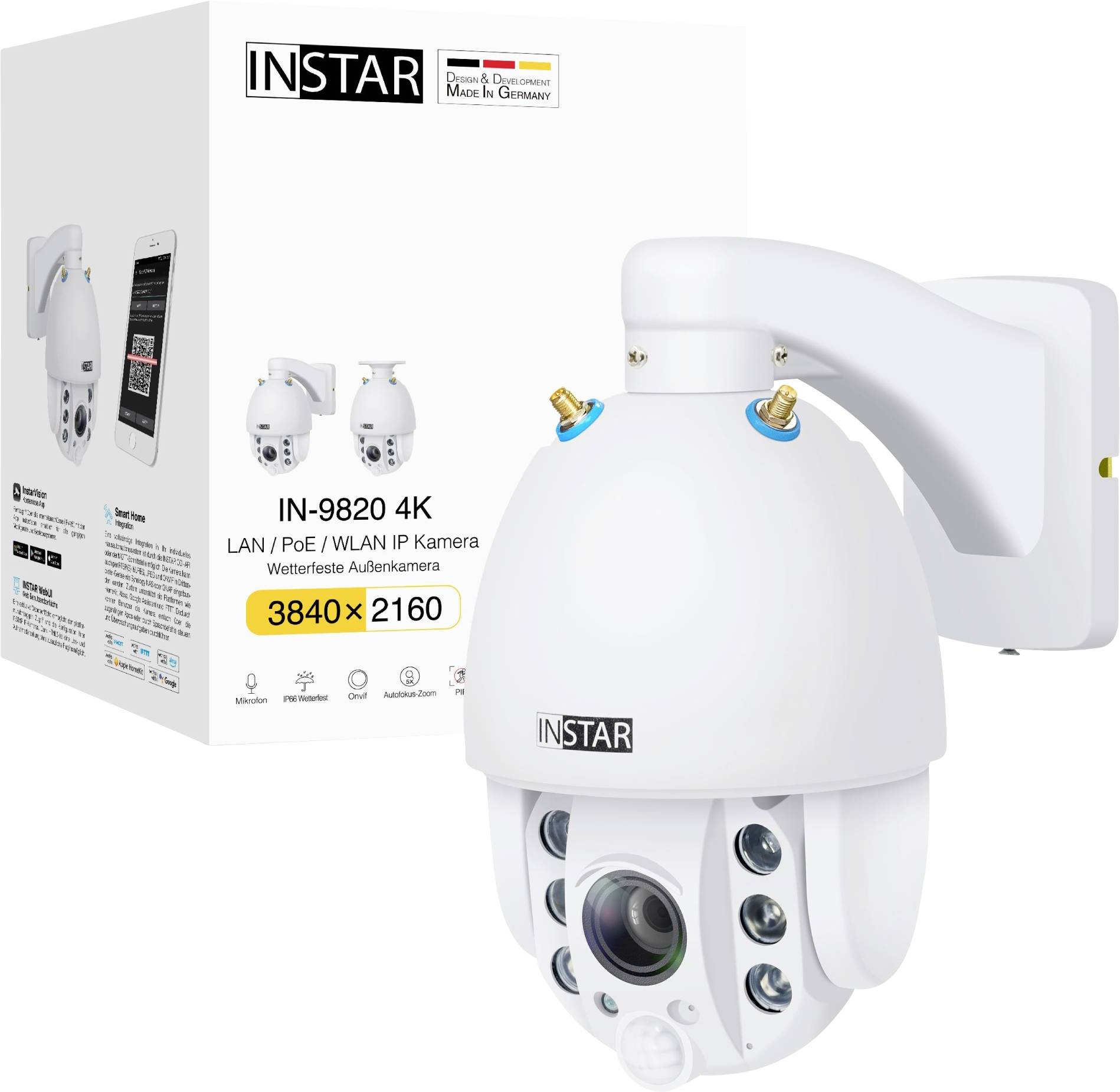 INSTAR neu INSTAR IN-9820 4K weiß 18004 IP CCTV camera