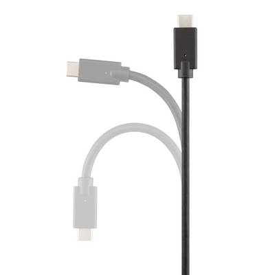 A USB-C cable is shown with flexible bending, illustrating its versatility and durability for charging or data transfer.