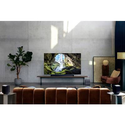 Samsung Q-Serie HW-Q995GF 11.1.4-Kanal Soundbar Black Bluetooth, Dolby Atmos, incl. cordless subwoofer, Wall brackets, W