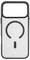 A phone case with an open top section and a stylized light bulb icon on the back, suitable for a device with a similar shape.