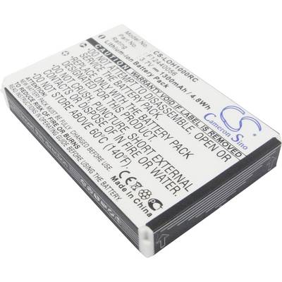 Lithium-ion battery with text printing, including warning notices such as 'Do not crush' and 'Do not use above 60°C'.