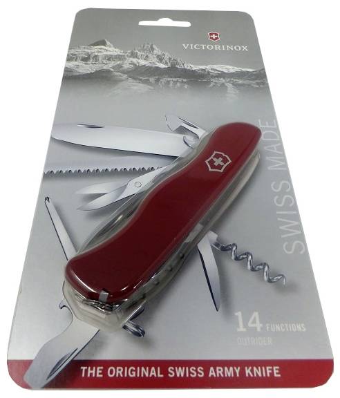 Victorinox Outrider 0.8513.B1 Swiss army knife No. of functions 14 Red-0