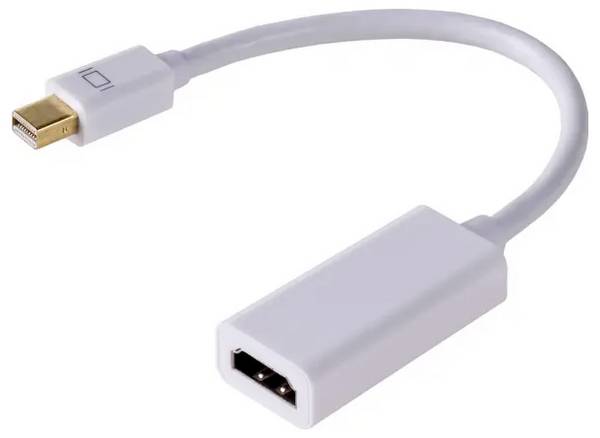 Akyga AK-AD-38 Mini DisplayPort Adapter [1x HDMI plug - 1x DisplayPort plug]  gold plated connectors 15 cm