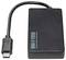 External USB 3.0 Hub with integrated USB-C cable, suitable for expanding USB ports on computers or devices.