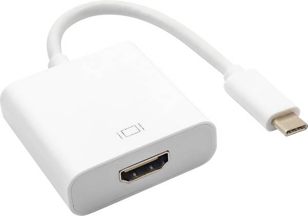 Akyga AK-AD-53 USB-C® Adapter [1x USB-C® plug - 1x HDMI socket]  4K UHD 15 cm