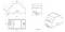 'Dimensions and views of a modular device in millimeters, including front, side, and top perspectives. Key measurements are labeled.'