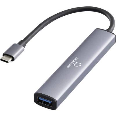 A USB-C to USB-A adapter with a sleek metal casing, designed to connect USB devices to USB-C ports.