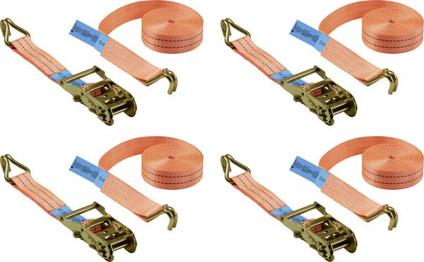 <br>  TOOLCRAFT<br>  TO-10283838<br>  Low lashing capacity (single/direct)=1000 daN<br>  (L x W) 6 m x 38 mm<br>  Ratchet<br>  EN 12195-2<br>  <br>  <br>