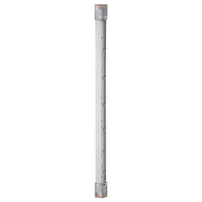 A long, vertical structure with several narrow notches on the side and a metallic finish.