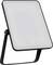 A rectangular desk lamp with a swiveling black frame and a white light panel. Suitable for work areas.
