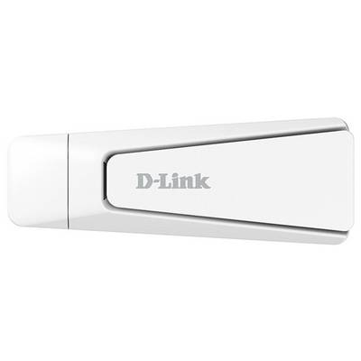 A white D-Link USB adapter.
